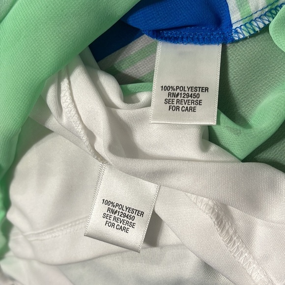 Apt 9 Lightweight Striped Blouse Blue White Green - Picture 8 of 8